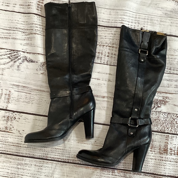 1815. Nine West Leather Boots Size 8.5 VGUC - Picture 1 of 6